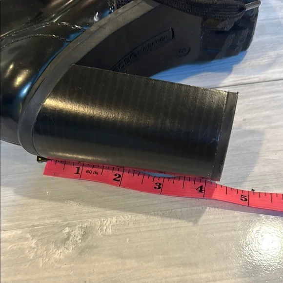 BCBGeneration Sz 8 Pauline Black Lace-Up Zip Combat Boots with Rugged Sole • NWT - Picture 11 of 12